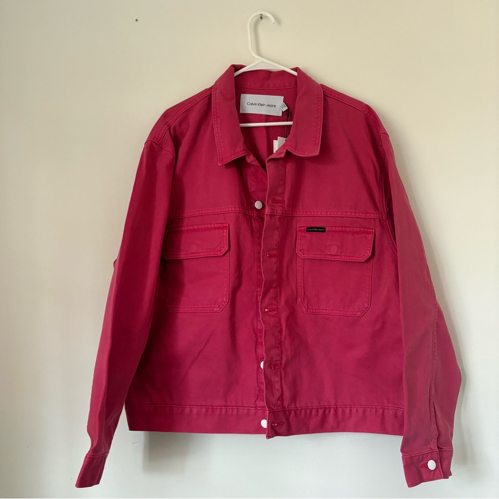 Calvin Klein Jeans Pink Utility Jacket